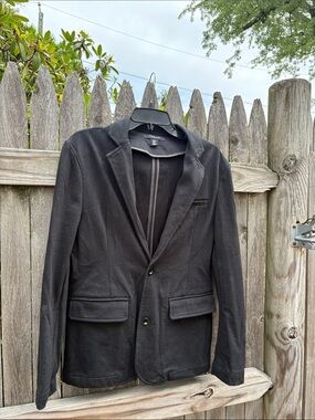 Mark Law Luxury small black cotton blazer. NWOT!!